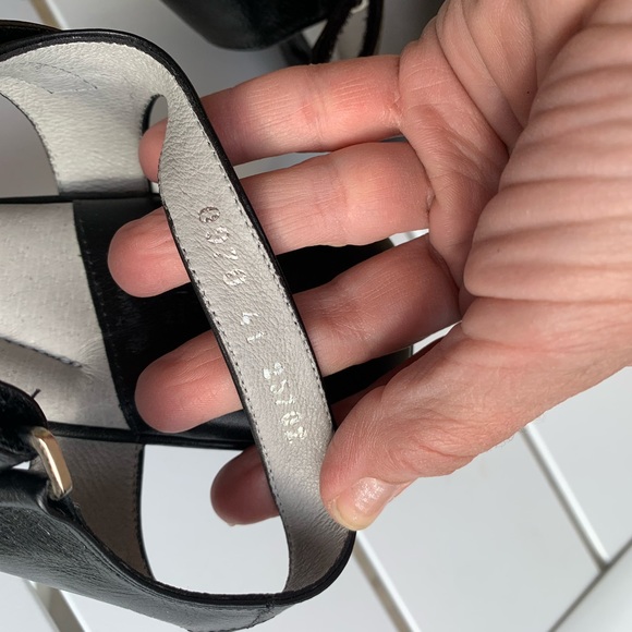 BeautiFeel black leather sandals square toe size 11 (European 41) - Picture 10 of 13